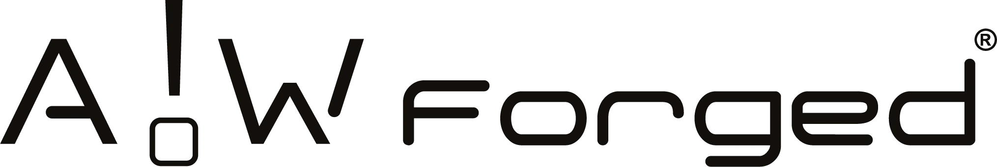 aw forged logo hor black