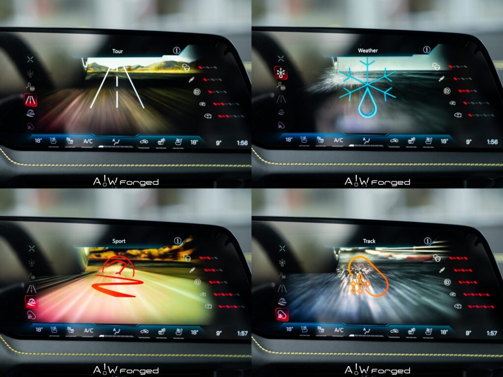 Tryby jazdy Corvette C8 E-Ray 2026